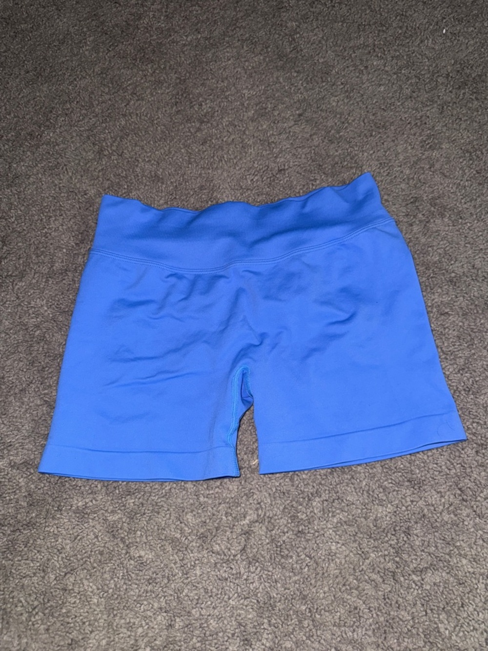 Women's High-Waist Blue Active Shorts